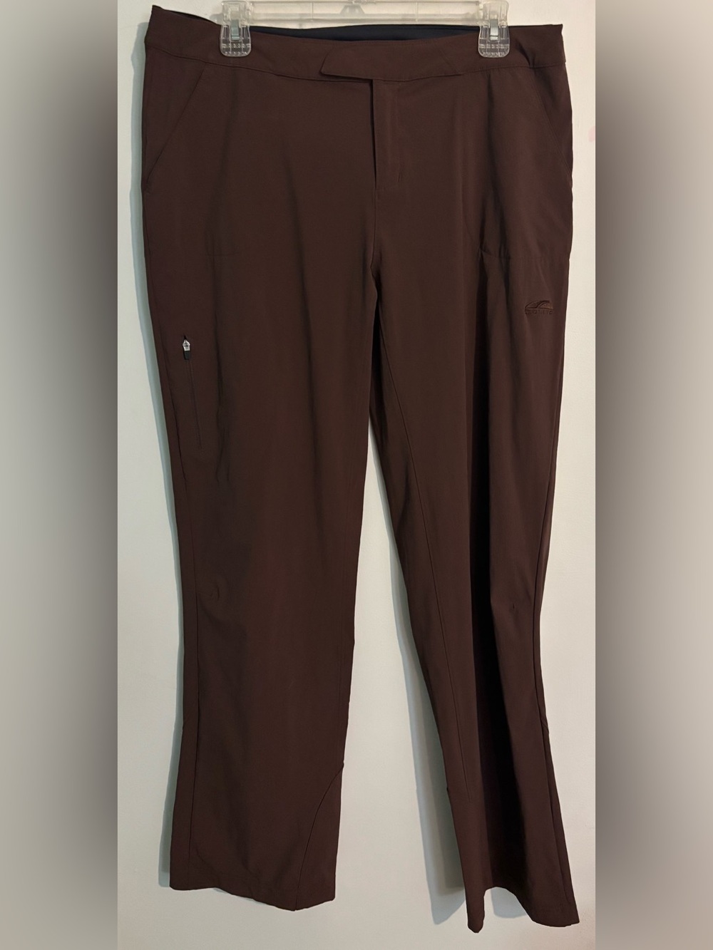 Go Lite Womens Large Brown‎ Outdoor Casual Hiking Pant Reinforced Hemline